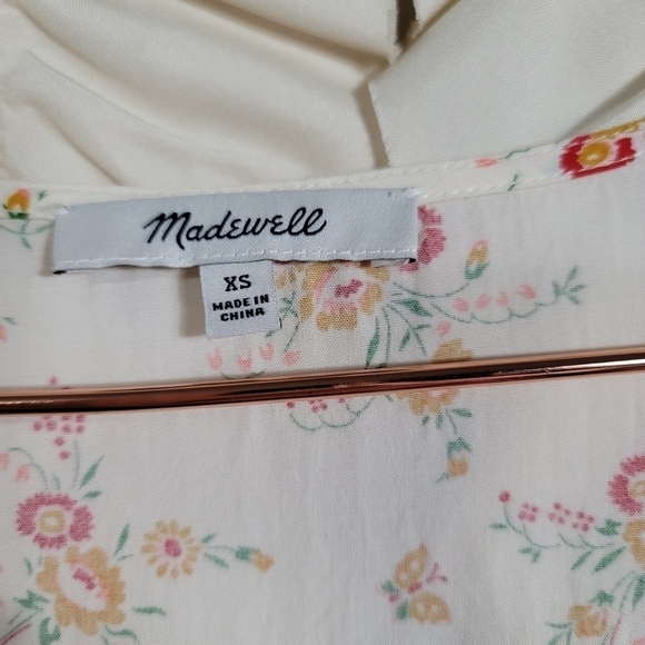 Madewell Novel Tie-Front Top in Windowbox Floral XS - Picture 3 of 6